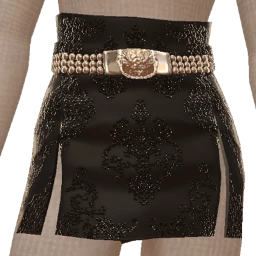 Cloud Nine Shiny Panelled Mini Skirt