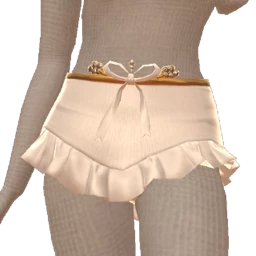 Cloud Nine White Satin Bow Frill Skirt