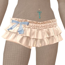Cloud Nine Baby Blue Bow Mini Skirt