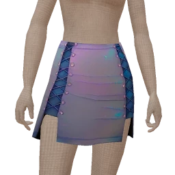 Cloud Nine Violet And Blue Corset Skirt