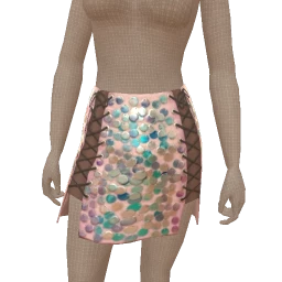 Cloud Nine Metallic Disco Mini Skirt