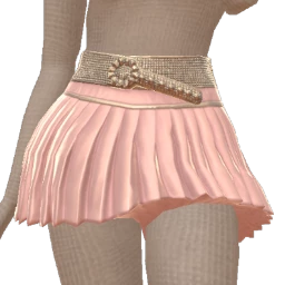 Cloud Nine Shimmering Pink Pleats Skirt