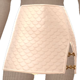 Cloud Nine White Leather Mermaid Luxe Skirt