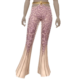 Cloud Nine White Mermaid Luxe Flare Trousers