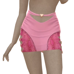 Cloud Nine Snakeskin Blush Skirt