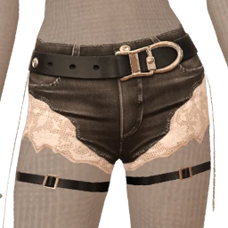 Cloud Nine Laced In Leather Shorts