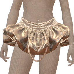 Cloud Nine Silver Cloud Mini Balloon Skirt