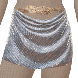 Cloud Nine Silky Drape Feathered Skirt