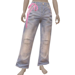 Cloud Nine Baggy Jeans With Bow