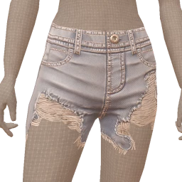 Cloud Nine Denim Ripped Summer Shorts