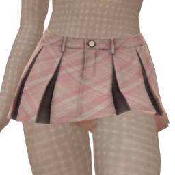 Cloud Nine Pink Plaid Skirt