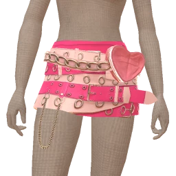 Cloud Nine Belt Skirt With Heart Bag