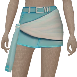 Cloud Nine Aqua Wrap Skirt