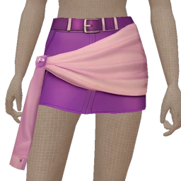 Cloud Nine Pink Wrap Skirt