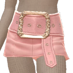 Cloud Nine Buckle Up Pink Mini Skirt