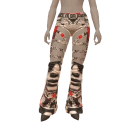 Delirious Punk Pants With Straps And Heels