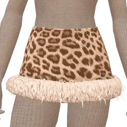 Cloud Nine Leopard Furry Skirt