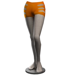 Cloud Nine Slashed Hot Pants - Neon Orange