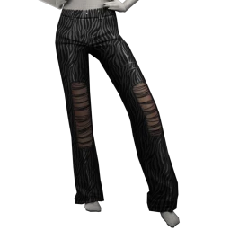 Cloud Nine Torn Stripe Trousers