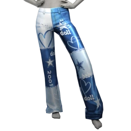 Cloud Nine Graphic Denim Flares