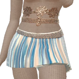 Cloud Nine Glacial Midnight Mini Pleated Skirt