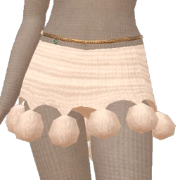 Cloud Nine Pearl Mirage Off White Mini Skirt