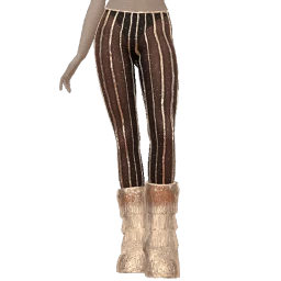 Cloud Nine Tinsel Sparkle Sheer Trousers And Boots