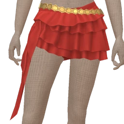 Cloud Nine Floaty Red Mini Skirt