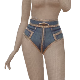 Cloud Nine High Waisted Denim Mini Shorts