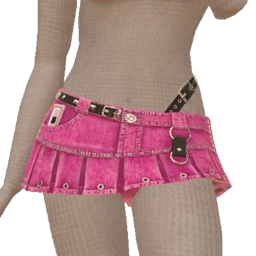 Cloud Nine Pleated Punk Mini Skirt