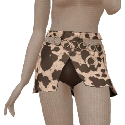 Cloud Nine Suede Cow Print Skirt