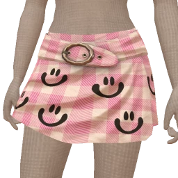 Cosmos Gingham Grin Mini Skirt