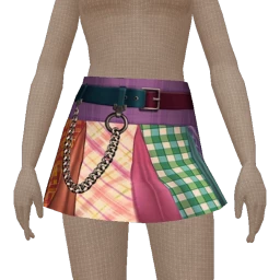 Yume Multi-Colored Dreams Pleated Mini