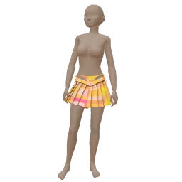 Cruz Pleated Print Party Skirt