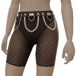 Delirious Fishnet Shorts With Belt