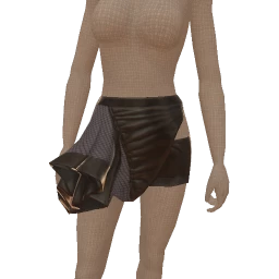 Delirious Excess Fabric Mini Skirt