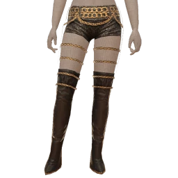 Delirious Black Glam Street Shorts And Boots