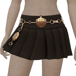 Delirious Mini Skirt With Pumpkin Belt