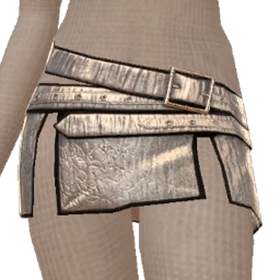 Delirious Silver Belt Splits Skirt