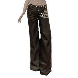 Delirious Asymmetric Belts Baggy Pants
