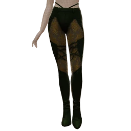 Ikon Elite Glitter Gold Green Trousers