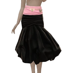 Delirious Blush & Noir Layered Ruffles Skirt