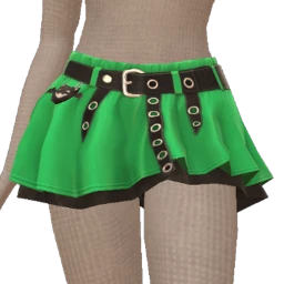 Delirious Touch of Green Mini Skirt