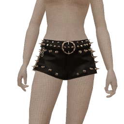 Delirious Leather Stud Mini Skirt