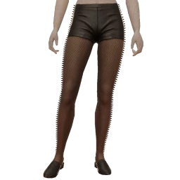 Delirious Black Hot Pants With Side Spikes