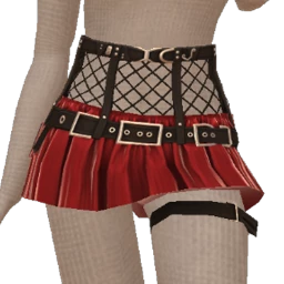 Delirious Gothic Punk Lace Net Skirt