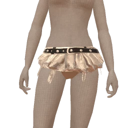 Delirious Silver Lace Mini Flared Shorts