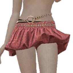 Delirious Scarlet Bubble Hem Skirt