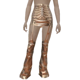 Delirious Skeleton Rib Silver Skirt