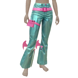 Delirious Shimmering Bat & Jade Flash Trousers